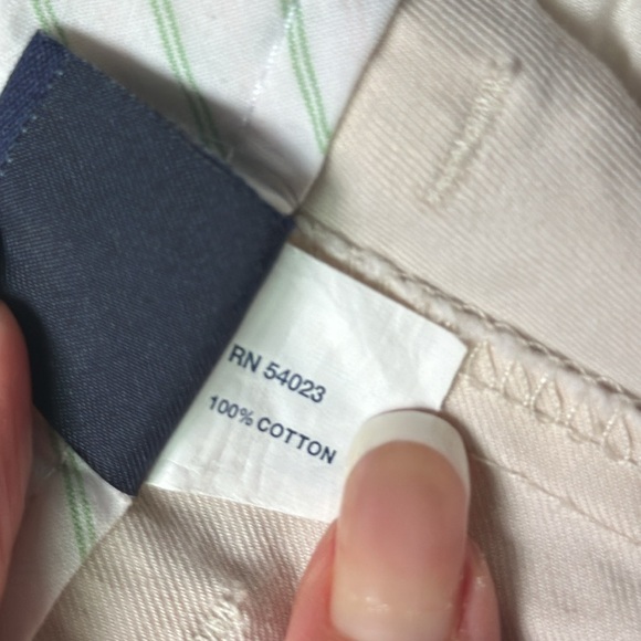 GAP pants cream colored trouser pant comfort size 8 Regular 100% Cotton - Picture 4 of 8